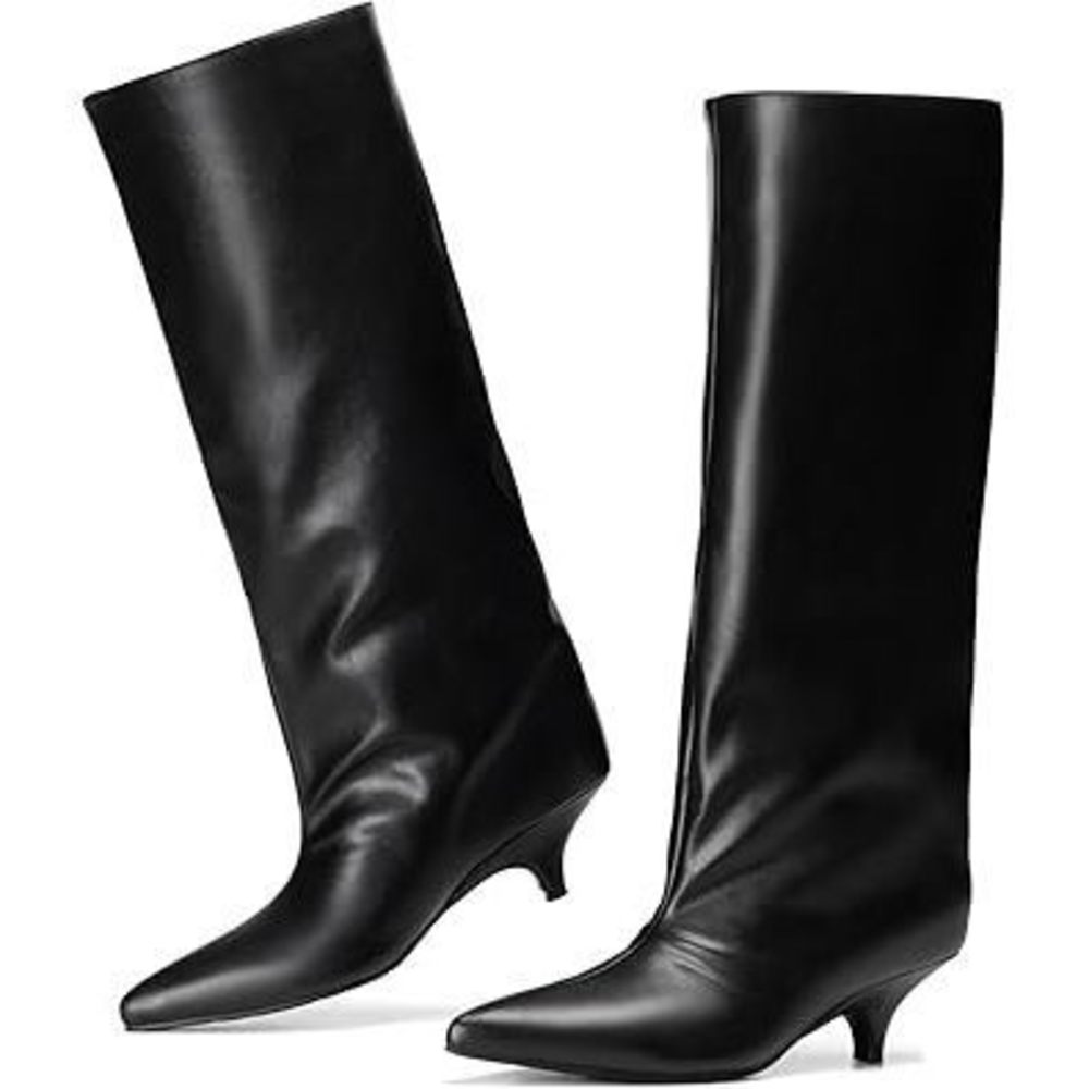 New Knee High Boots for Women Wide Calf Kitten Heel Size 6 - Picture 1 of 6